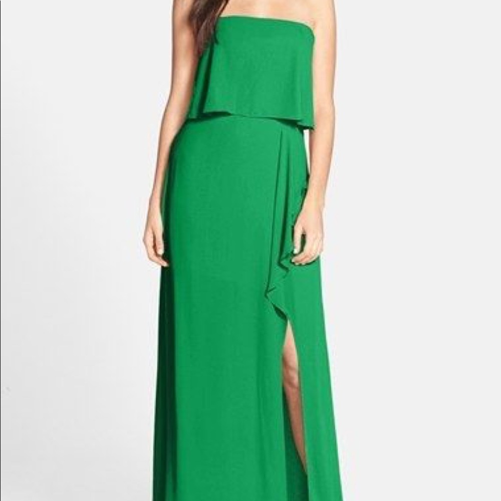 BCBG MaxAzria Felicity Gown (Used) - Emerald Green